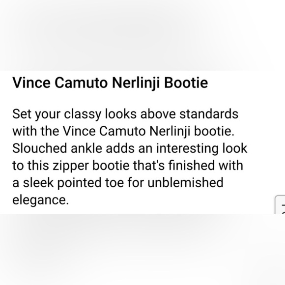 VINCE CAMUTO COGNAC NERLINJI COWBOY BOOTIE SUEDE LEATHER - Picture 5 of 7